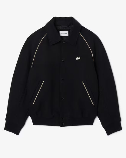 Collegejacke aus Wolle mit Akzent-Badge