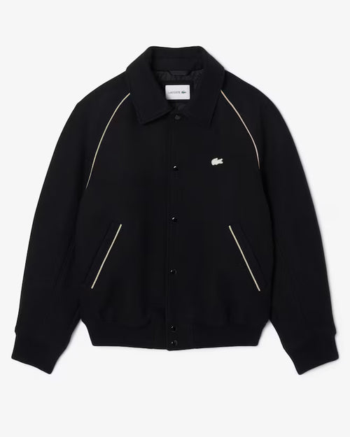 Collegejacke aus Wolle mit Akzent-Badge