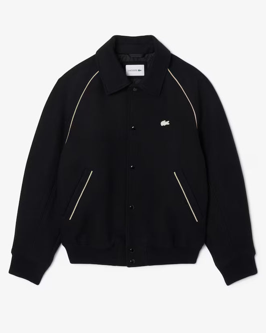 Collegejacke aus Wolle mit Akzent-Badge