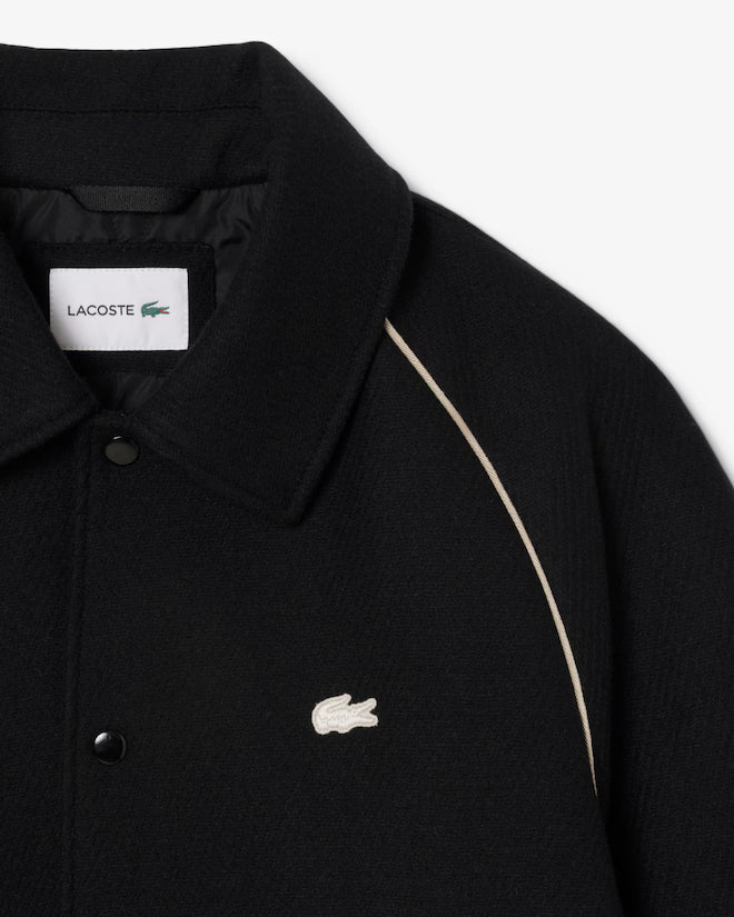 Collegejacke aus Wolle mit Akzent-Badge