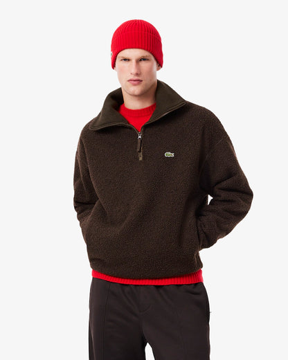 Sweatshirt aus Polar-Fleece mit hohem Kragen und Reißverschluss