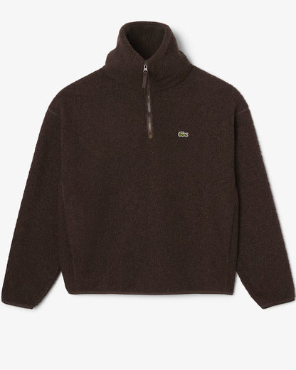 Sweatshirt aus Polar-Fleece mit hohem Kragen und Reißverschluss