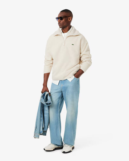 Sweatshirt aus Polar-Fleece mit hohem Kragen und Reißverschluss