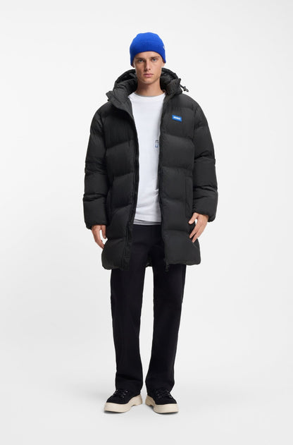 Wattierte Relaxed-Fit Jacke mit verstellbarer Kapuze und wasserabweisendem Finish