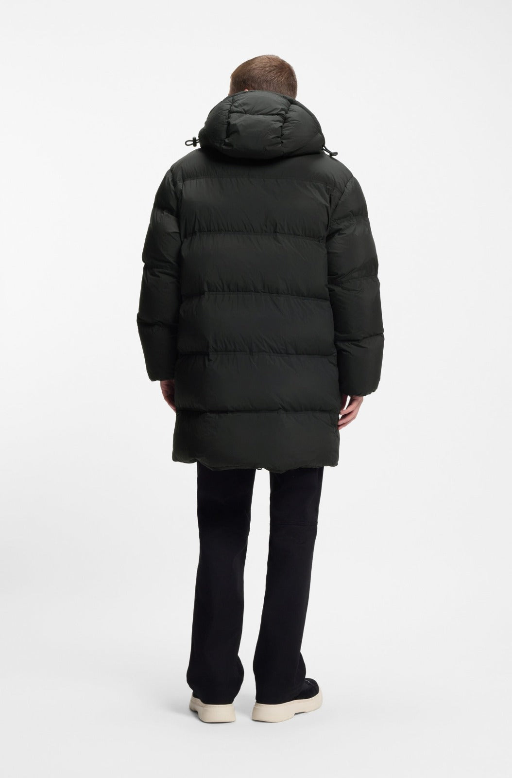 Wattierte Relaxed-Fit Jacke mit verstellbarer Kapuze und wasserabweisendem Finish