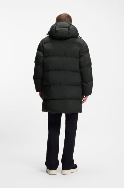 Wattierte Relaxed-Fit Jacke mit verstellbarer Kapuze und wasserabweisendem Finish