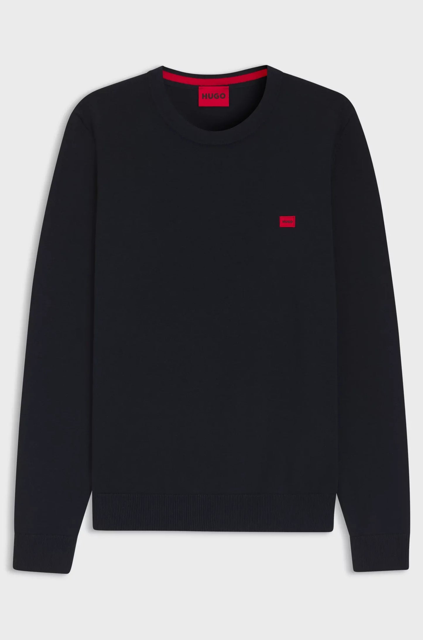 Pullover aus Baumwolle mit rotem Logo-Label