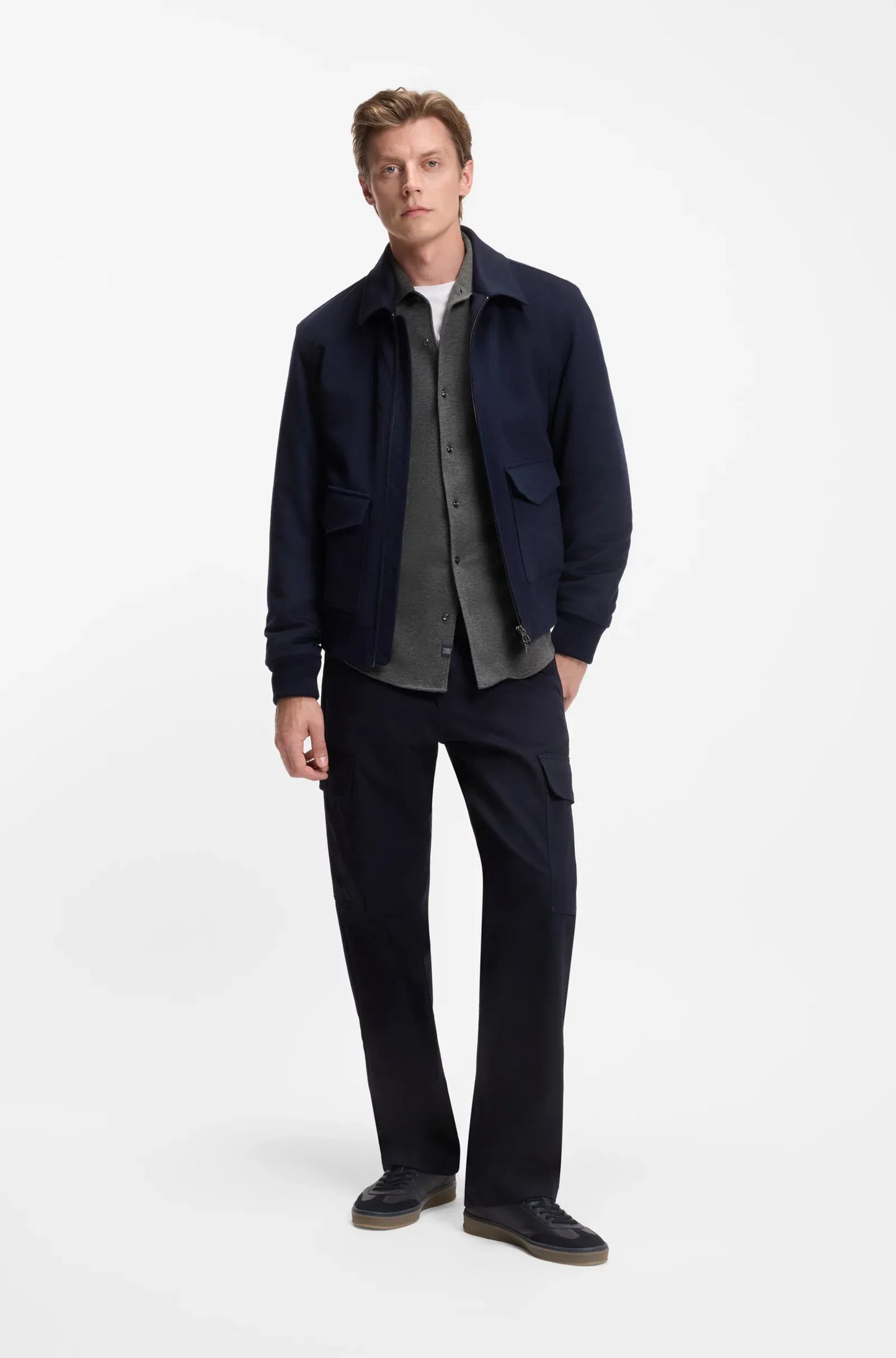 BECKHAM x BOSS Slim-Fit Hemd aus Baumwoll-Jersey