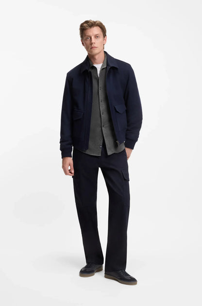 BECKHAM x BOSS Slim-Fit Hemd aus Baumwoll-Jersey