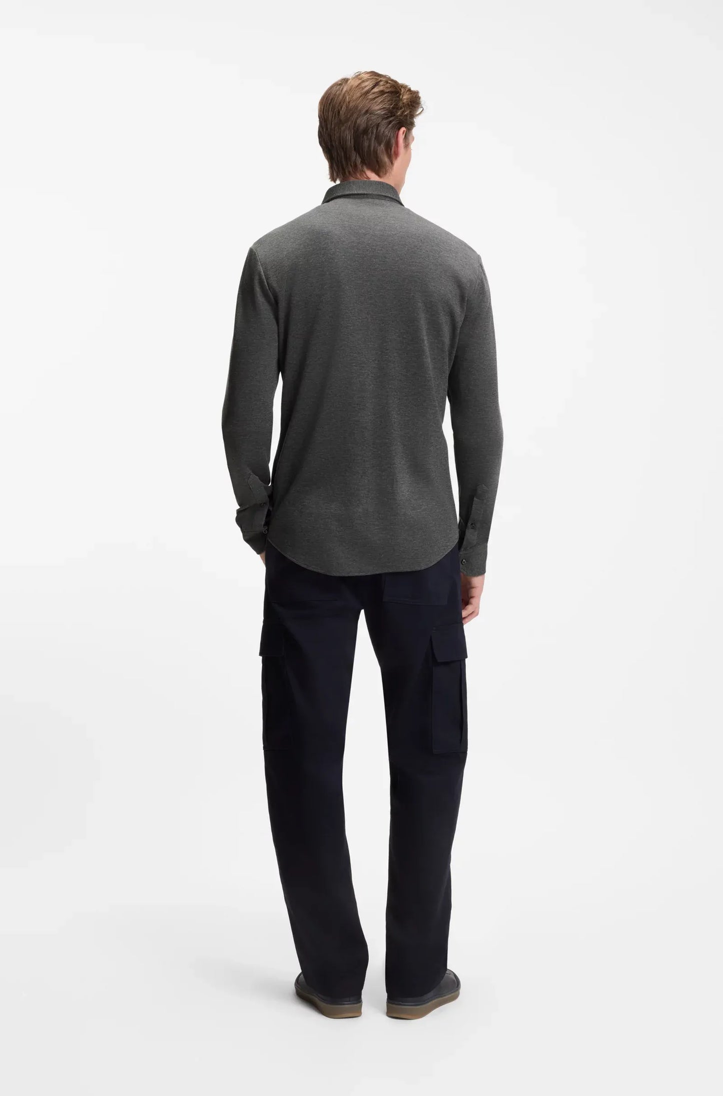 BECKHAM x BOSS Slim-Fit Hemd aus Baumwoll-Jersey