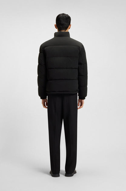 Wasserabweisende Steppjacke mit Logo-Patch