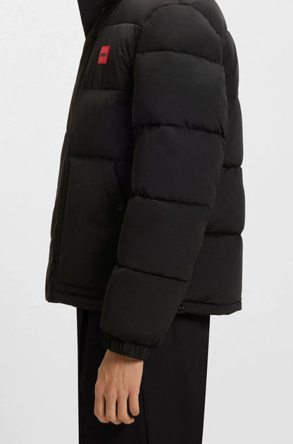 Wasserabweisende Steppjacke mit Logo-Patch