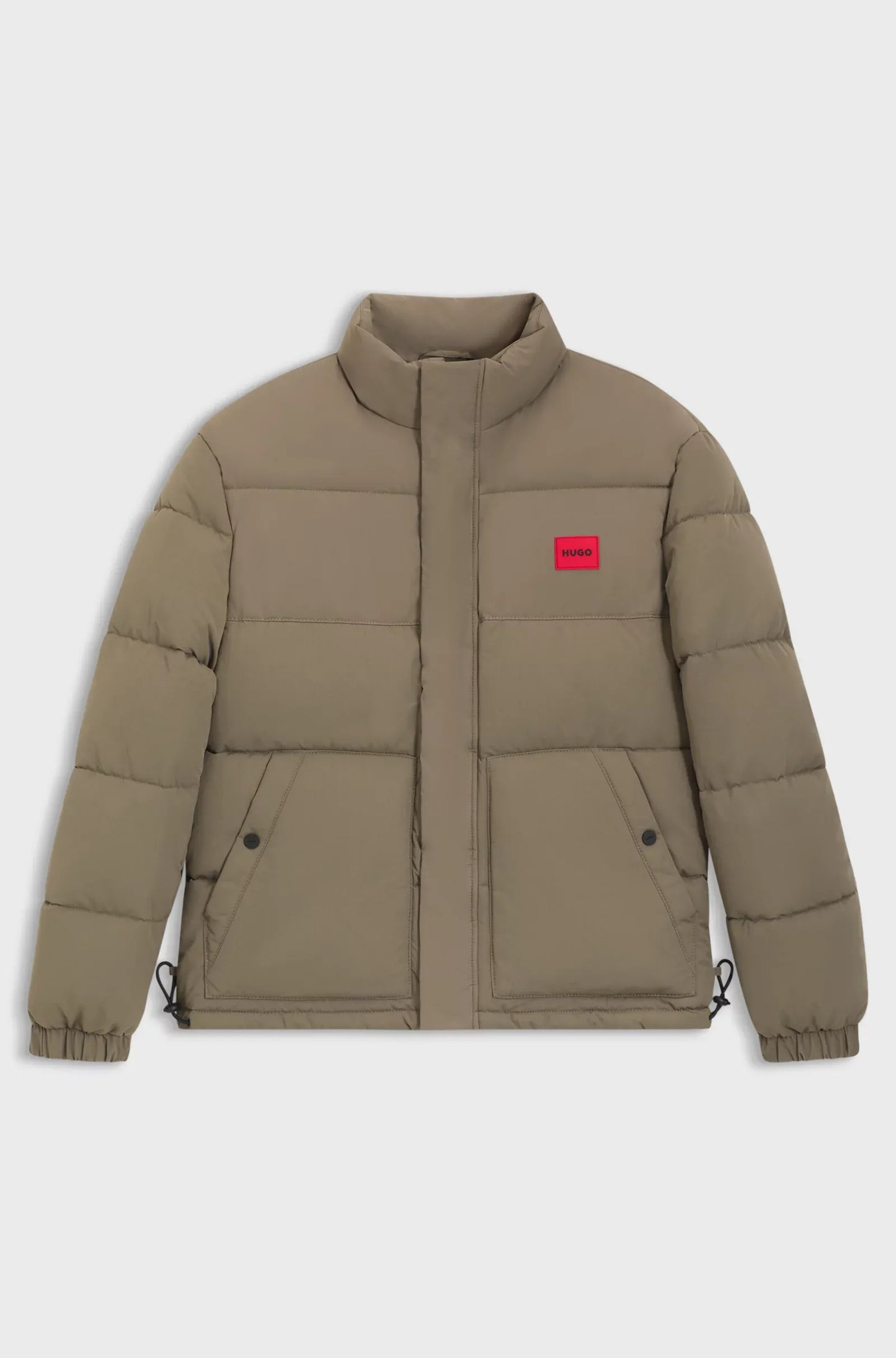 Wasserabweisende Steppjacke mit Logo-Patch