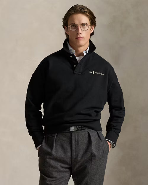 Relaxed-Fit Logo-Sweatshirt mit Kragen