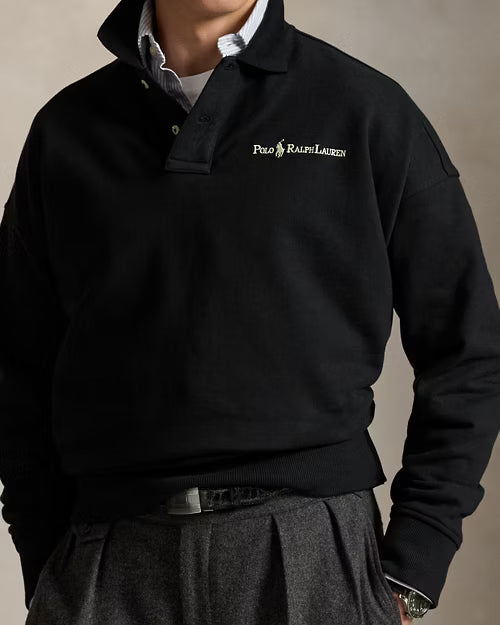 Relaxed-Fit Logo-Sweatshirt mit Kragen